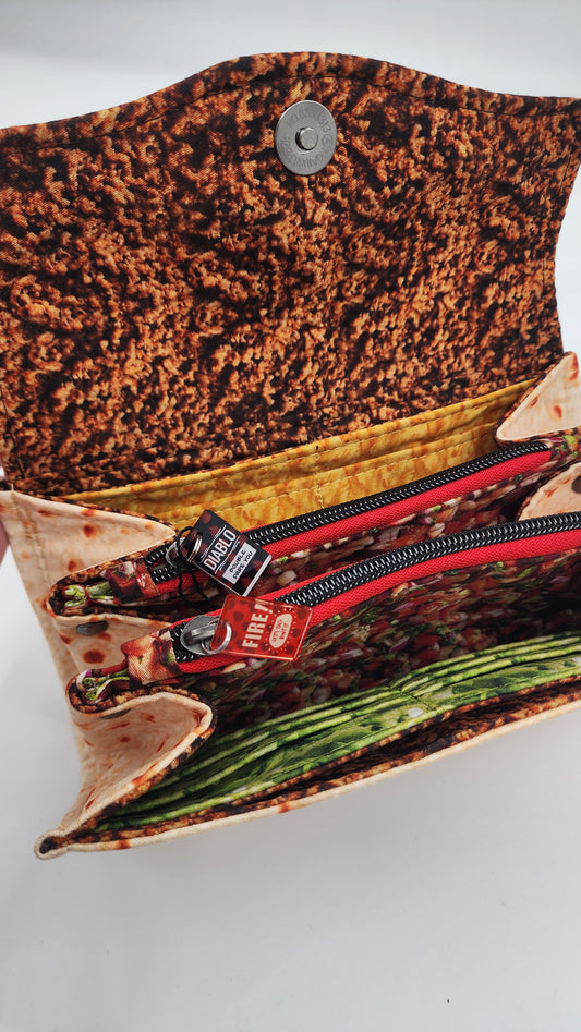Burrito Themed Necessary Clutch Wallet