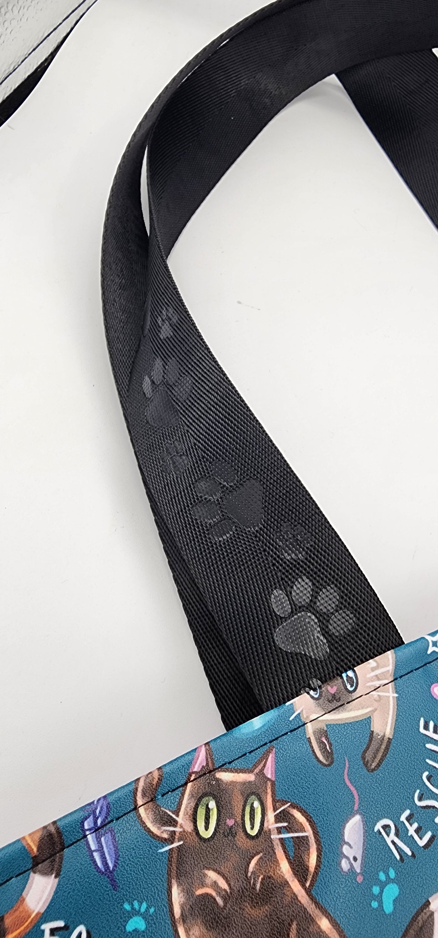 Tuesday Tote - Foster/Rescue/Adopt - Teal (Vinyl)