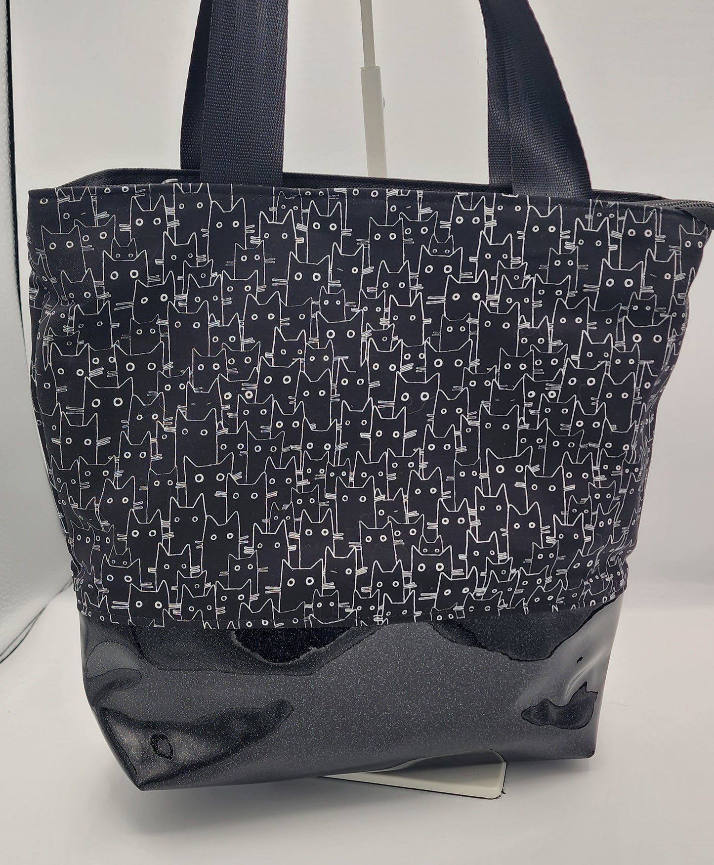 Tuesday Tote - Black Cats (Cotton)