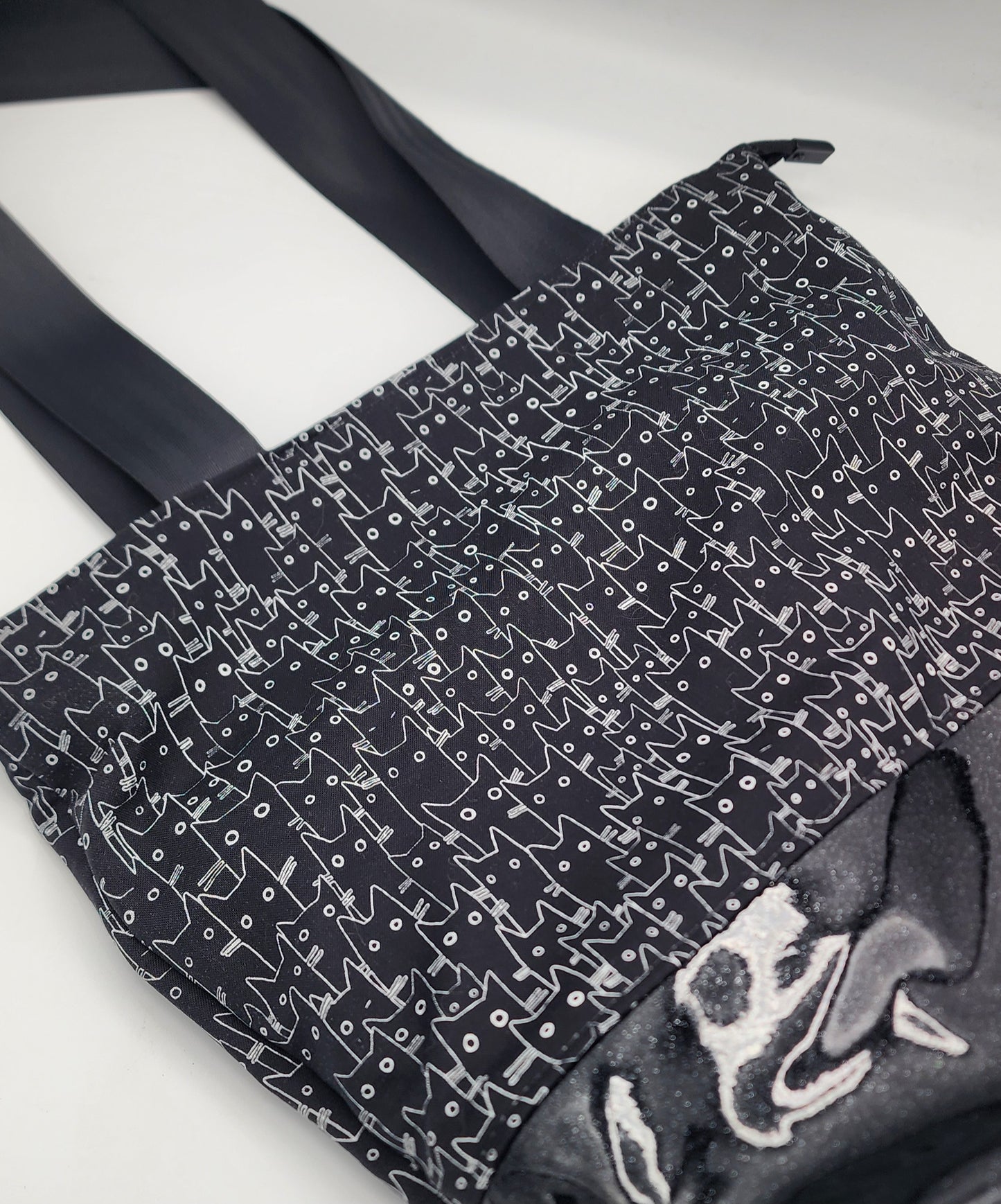 Tuesday Tote - Black Cats (Cotton)