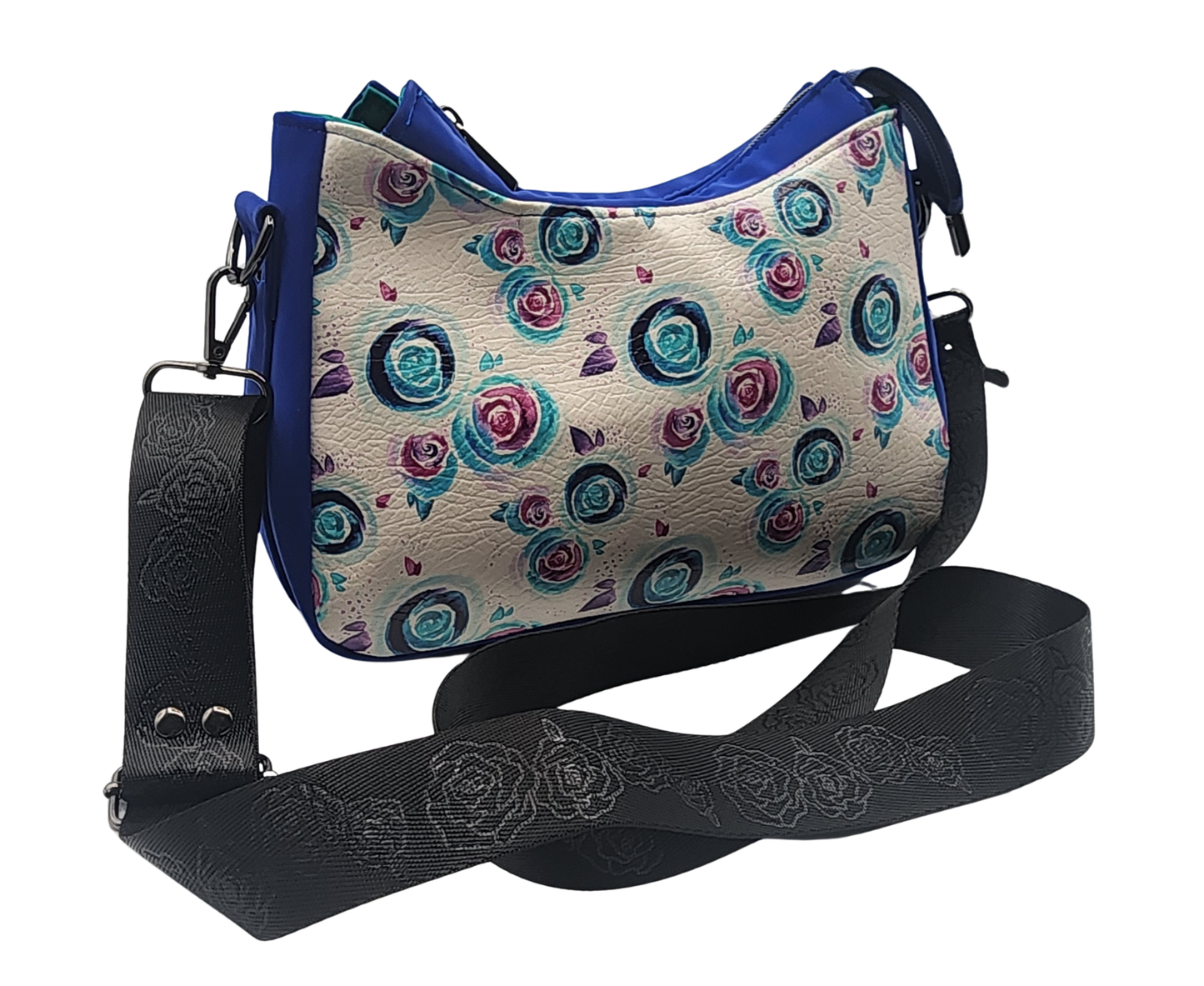 Annabella Crossbody - Rose Print