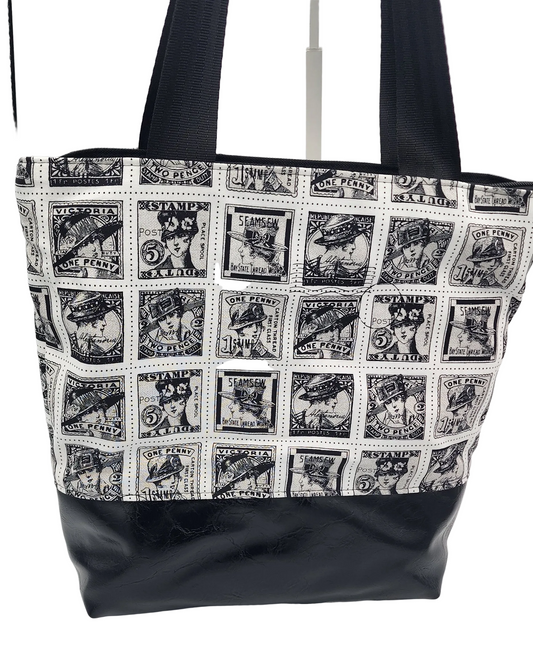 Tuesday Tote - Vintage Postage Stamps