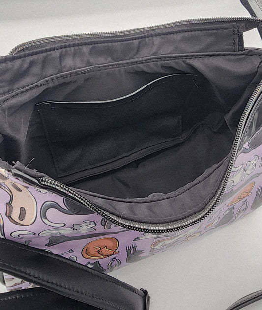 Annabella Crossbody - Cats with Black Accent